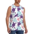 thumbnail image 2 of Bingfone Ornamental Turtles Pattern Men's Tank Tops Workout Sleeveless Tee Shirts Running Beach Tanks for Men-3X-Large, 2 of 8