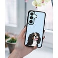 thumbnail image 5 of WIRESTER Shockproof Soft Rubber Cover Case for Samsung Galaxy S26 6.3" 2026, Tricolor Cavalier King Charles Spaniel Dog On Light Blue Background, 5 of 5