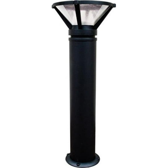 Dabmar Lighting D480-B 60W 120V Powder Coated Cast Aluminum Bollard, Black - 40.25 x 15.50 x 15.50 in.