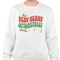 thumbnail image 2 of Very Merry Optometrist Sweatshirt Unisex Large White, 2 of 5