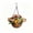 D, variant on Artificial Hanging Flower Basket Outdoor Fake Floral Hanging Basket with Colorful Roses for Front Porch Garden Patio Balcony Home Decor All Season Decorative Hanging Planter