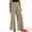Camel, variant on DARING DIVA Women's Stripe Casual Drawstring Wide Leg High Waist Pants S White