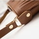 thumbnail image 5 of Bolso de hombro con flecos y borlas para mujer, ideal para llevar el teléfono y viajar (marrón), 5 of 6