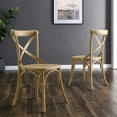 thumbnail image 2 of Side Dining Chair, Natural, Wood, Kitchen Cafe Bistro Hospitality Restaurant, Modern Contemporary HB33837, 2 of 11