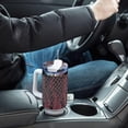 thumbnail image 7 of SKYSONIC Insulated Tumblers with Lids and Straws Handles 40oz Water Bottle Red Black Snake Skin Print Travel Mug Reusable Stainless Steel Thermos Vacuum, 7 of 7