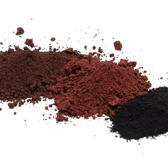 cement color pigment，Ferric oxide powder, concrete pigment powder, mortar colorant, cement, clay, wood staining putty epoxy - 3 colors black, brown wine red 12 ounces