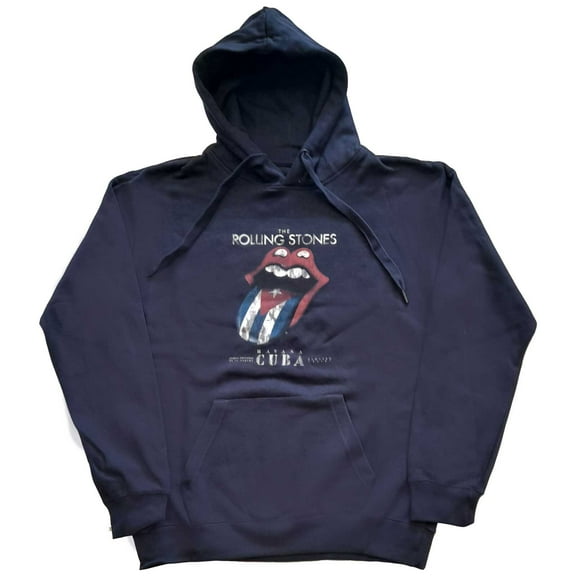 The Rolling Stones Unisex Pullover Hoodie Sweatshirt Havana Cuba (Small)