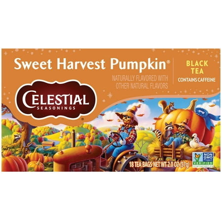 CELESTIAL SEASONINGS, BLACK TEA, SWEET HARVEST PUMPKIN