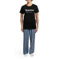 thumbnail image 4 of CafePress - Grandma Definition Women's Dark Pajamas - Women's Short Sleeve Print T-Shirt and Pants Dark Cotton Pajama Set, 4 of 7