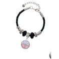 thumbnail image 2 of Delight Jewelry Silvertone Domed Multi Color PharmD Niece Celtic Knot Leather Bead Bracelet, 7"+2" Extender, 2 of 4