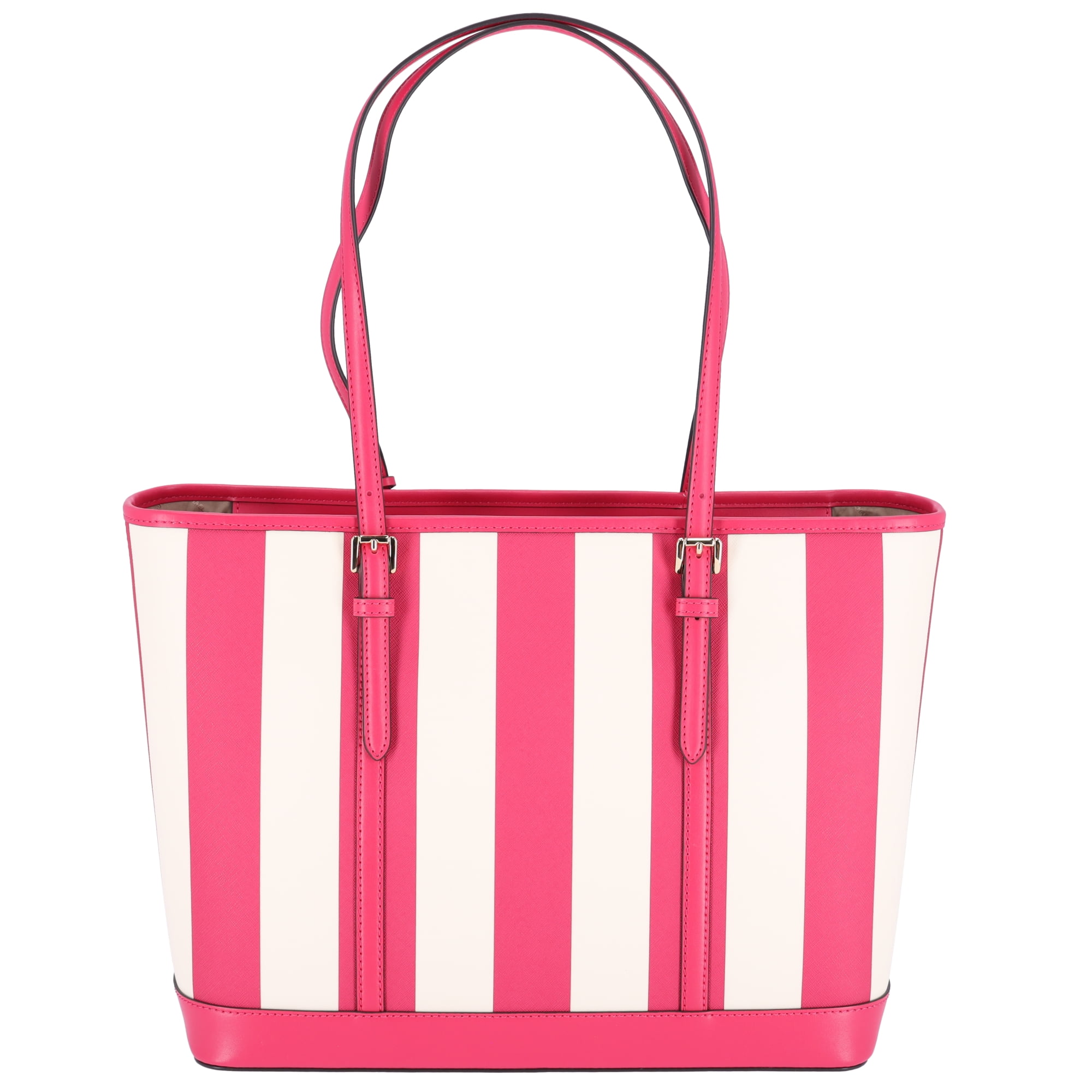 【専用】Luggage Tag Pink tote beige stripe 専用】Luggage Tag Pink tote beige stripe