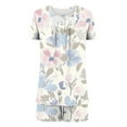 thumbnail image 6 of Tnhcen Casual Women's Nightdress Set Short Sleeve Round Neck Blouse and Shorts Homewear Ensemble S-3XL, 6 of 6
