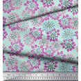 thumbnail image 2 of Soimoi Cotton Cambric Fabric Flower Artistic Print Fabric by the Yard 42 Inch Wide, 2 of 3