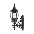 thumbnail image 7 of Livex Lighting 7506-14 Frontenac Traditional 1-Light Outdoor Wall Lantern with Clear Beveled Glass Shades, 8" x 4.75" x 8", Black, 7 of 7