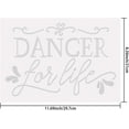 thumbnail image 2 of Dancer for Life Iron on Rhinestones Transfer Dance Bling Decals for Dancers Girls T-Shirt Crystal DIY Heat Transfer Stickers Crystal Decor for Clothing Tote Bag DIY Art Craft Gifts, 2 of 6