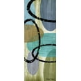 thumbnail image 2 of Marcon, Michael 12x24 Gold Ornate Wood Framed with Double Matting Museum Art Print Titled - Elastic Blue II, 2 of 4