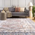 thumbnail image 2 of nuLOOM Mae Machine Lavable Motif Tribal Area Rug, 6' x 9', Pêche, 2 of 4