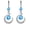 Blue, variant on Hot Selling Diamond-Studded Creative Earrings - Temperament Celestial Star & Moon Earrings, Cubic Zirconia Fashion Ear Jewelry, Hypoallergenic Statement Earrings