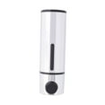 thumbnail image 3 of Dispensador de jabón líquido montado en la pared, dispensador de bomba de líquido Manual impermeable, contenedor de champú para baños comerciales y re en y negro, 3 of 8