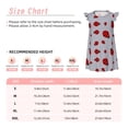 thumbnail image 3 of Fotbe Ladybug Vestido de Dormir para Niñas de 3 a 10 Años, Mangas Cortas, Estilo Princesa, Pijama Camisón con Mangas Voladas-Small, 3 of 6