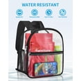 thumbnail image 4 of Mochila transparente aprobada por el estadio Paxiland 12 x 12 x 6 Negro Regular Ligero, 4 of 5