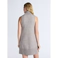 thumbnail image 4 of Free Assembly Women's and Women's Plus Sleeveless Sweater Mini Dress, Sizes XS-4X, 4 of 6