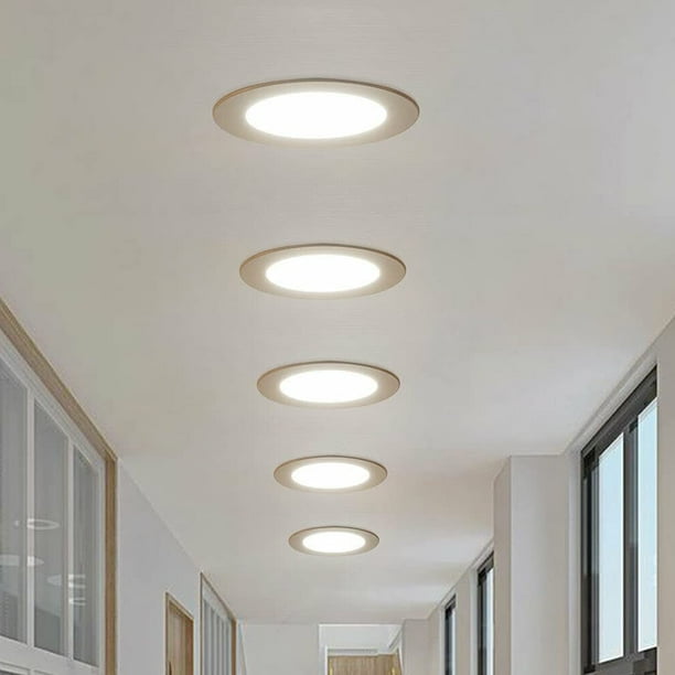 Anqidi 12 Pack 6 Inch Ultra Thin Led Recessed Ceiling Light Dimmable High Brightness With Junction Box Silver Driver Tin Switch Com Anqidi 12 Pack 6 Inch Ultra Thin Led, What Size Hole To Cut For 6 Inch Recessed Light