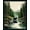 Green Brown, Pattern 2, variant on ODIKA 8'x10' Washable Area Rug Fishing Lake Border Cabin Forest Wildlife Print Motif Motifs for King Size Bedroom Under Bed, Master Suite, Non-Shedding, Easy Care