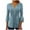 1-Blue, variant on Jewelreauty Womens Elbow Length Tunic Tops Pleated V Neck Bell Sleeve Casual Button Blouses Shirts 2025