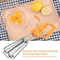 thumbnail image 4 of Mgaxyff Rotary Hand Egg Beater,Stainless Steel Rotary Hand Whip Whisk Egg Beater Mixer Cooking Tool Kitchen, Egg Beater Mixer, 4 of 8