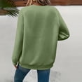 thumbnail image 3 of Women's Fashionable Casual Long Sleeve Printed Pullover Sweatshirt Blessed Design Comfort Top for Women Loose Fit Streetwear,Light Green,L, 3 of 4