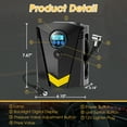 thumbnail image 6 of Qunler Tire Inflator, 12V Portable Air Compressor with Fast Inflation, Black, 6 of 10