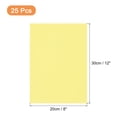 thumbnail image 2 of Unique Bargains 25 Sheets Printable Sticker Cardstock Paper, 8"x12" A4 Self Adhesive Sticker Backing CardStock Paper 250gsm Light Yellow, 2 of 6