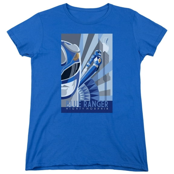 Power Rangers Blue Ranger Deco Women's T-Shirt Royal Blue