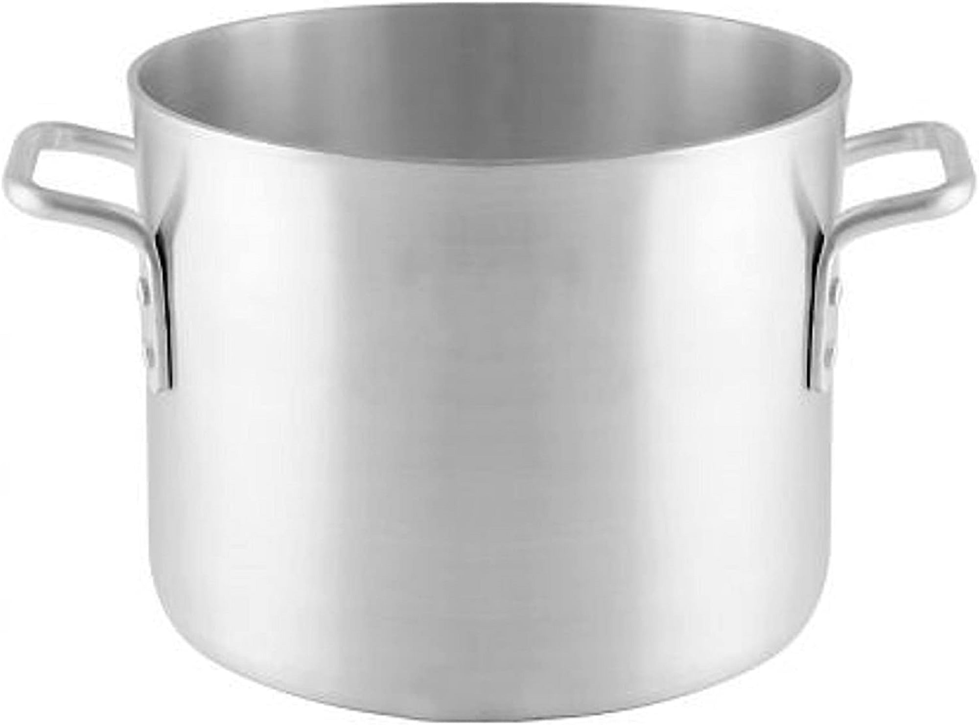 Truecraftware  8 qt. Heavy-Duty Aluminum Stock Pot - Multipurpose Pot for Pasta Soup Pot Large Stockpot Stew Pot Simmering Pot