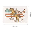 thumbnail image 3 of Fotbe Extra Durable Door Mat - Dirt Trapping Outdoor Welcome Mats - Non-Slip Outdoor Door Mats - Low Profile Front Door Mat - Indoor (16" x 24", Vintage Wild West Cowboy ), 3 of 8
