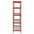 thumbnail image 4 of (2 pack) Muscle Rack 60"W x 24"D x 72"H 5-Tier Steel Shelving; 650 lb. Capacity per Shelf; Red, 4 of 7
