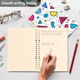thumbnail image 4 of FORMRS 1-Subject Spiral Notebook 8" x 5" College Ruled 60 Refillable Sheet A5 Hard Cover, 2 Pack, Red Retro Pattern, 4 of 7