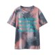 thumbnail image 4 of Camiseta de mujer Camisetas Cuello redondo Camiseta de manga corta Estampado de letras Tie-dye Camiseta Tops Blusa Regalo para mujeres Pompotops hkajfhjk468226, 4 of 8