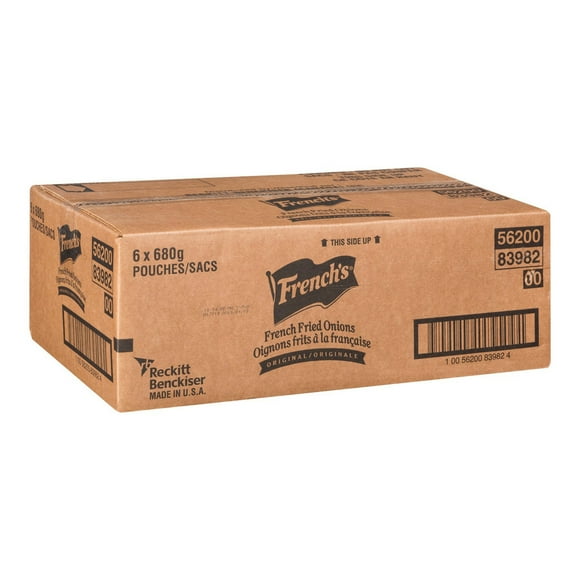 French's 24 oz. Crispy Fried Onions - 6/Case