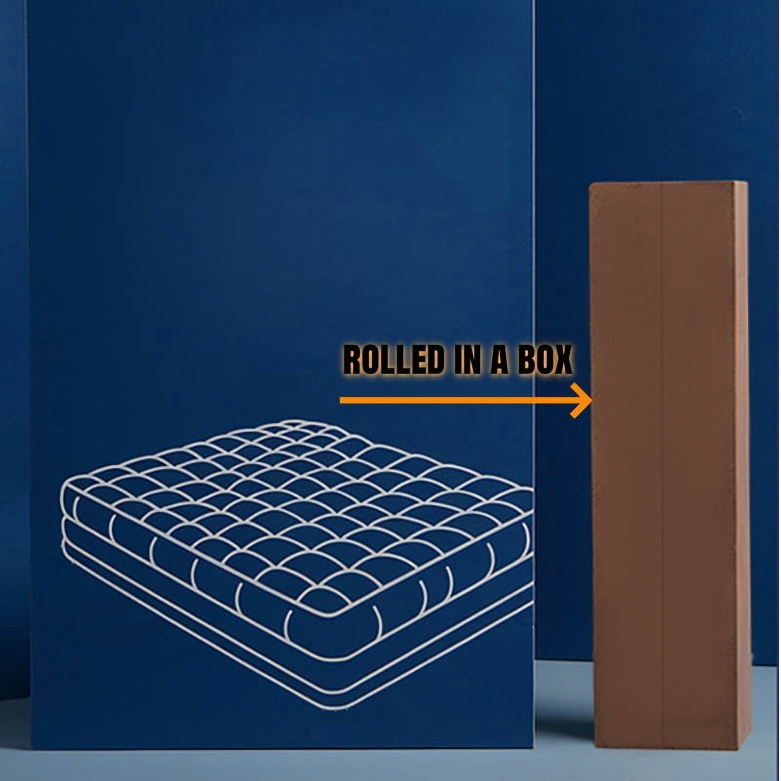 BMMB 12 in Hybrid Innerspring Memory Foam Mattress Queen Size for Pressure Relief Supportive Bottom, Soft Fabric Surface CertiPUR-US