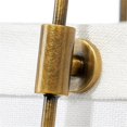thumbnail image 4 of Jamie Young Co California 1-Light Metal & Linen Pendant in Brass/Off White, 4 of 7