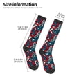 thumbnail image 4 of Fotbe Geometric Elements print Women's Men's Novelty Crew Socks Cotton Socks Knee High Socks for Walking,Running,Nurses,Pregnancy, 4 of 8