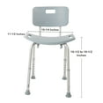 thumbnail image 6 of McKesson Bath Bench 19.25" W 11-1/2 Inch Seat Depth 300 lbs. Weight Capacity 146-RTL12202KDR, 6 of 6