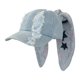 thumbnail image 2 of Gorra de béisbol con orejas, gorra clásica de mezclilla para grunge, gótico y ., 2 of 9