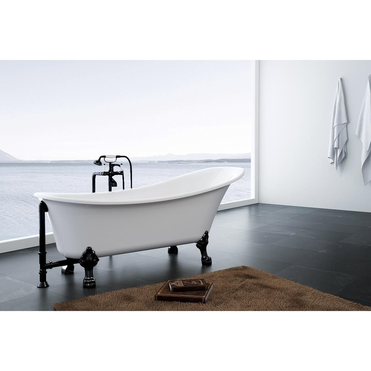 A&E Bain et Douche DORYA-BLK BAIN AUTOPORTANTE