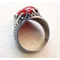 thumbnail image 6 of Red Onyx Mans Ring, Natural Red Onyx Gents Ring, December, Silver Jewelry, 925 Silver Ring, Birthday Gift, Heavy Mens Ring, Arabic Design, Ottoman Style Ring, Christmas, Turkey Mens Signet Ring, 6 of 6