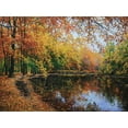 thumbnail image 2 of Cernov, Ivan 14x12 White Modern Wood Framed Museum Art Print Titled - Autumn Sings with the River, 2 of 4