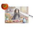thumbnail image 4 of Decorating Easter Afghan Hound Glass Cutting Board 12 in x 15 in, 4 of 5