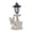 White, variant on Solar Angel Garden Statue With Planter LED Light White Resin Outdoor Decor